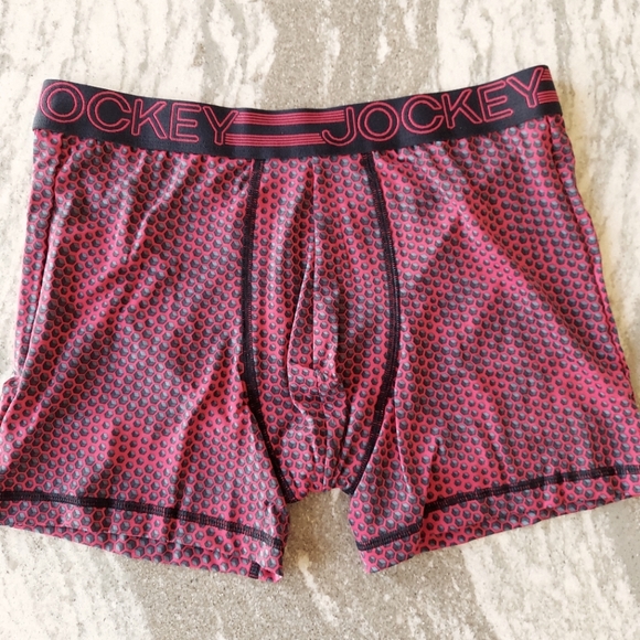 Jockey Underwear & Socks Mens Jockey Red Active Micro Boxer Brief